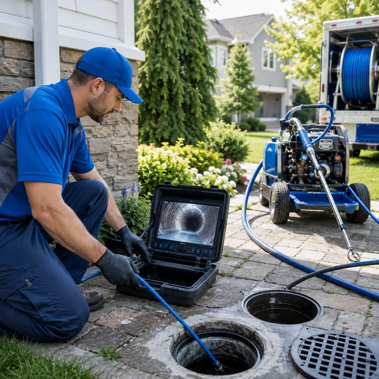 Outdoor drain cleaning professionals serving York New Salem, PA