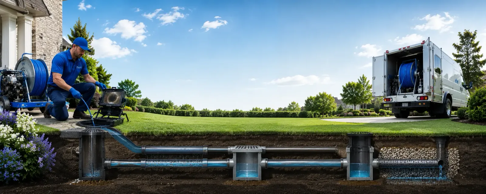 Outdoor drain cleaning information for York New Salem, PA